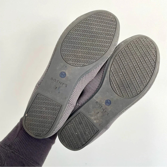 Rothy’s The Flat in Charcoal Knit  Round Toe Slip On Size 7 - Picture 3 of 7